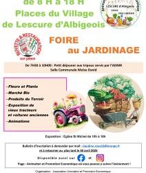 Foire au jardinage – Vendredi 08 mai 2026 de 8h00 à 18h00