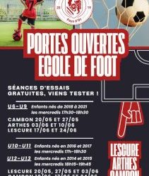 Portes ouvertes école de foot – Lescure Arthès Cambon