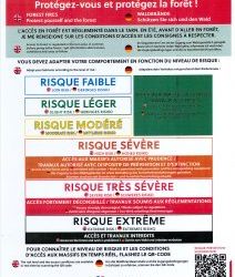 Incendies de forêt – Risque très sévère