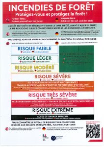 Incendies de forêt – Risque très sévère